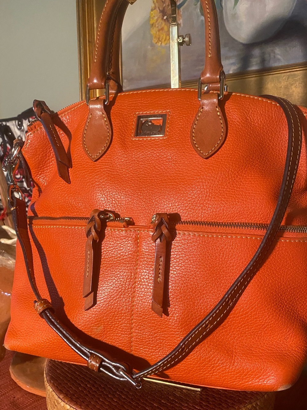 Dooney & Bourke Dillen Double Pocket Satchel Crossbody Shoulder Handbag - Picture 15 of 15